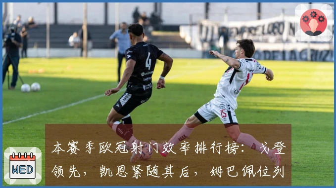 本赛季欧冠射门效率排行榜：戈登领先，凯恩紧随其后，姆巴佩位列第三